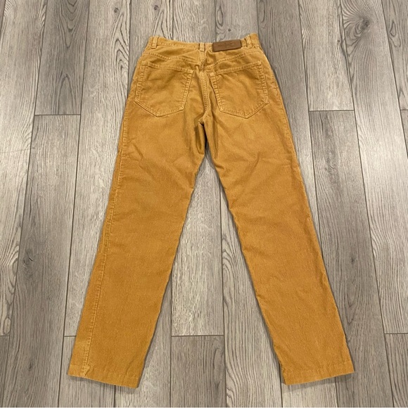 Calvin Klein Jeans Corduroy Pants Juniors 3 Low Rider Straight Button Fly Camel - Picture 8 of 15